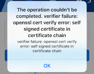 opessl cert verify error self